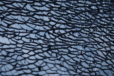 Full frame shot of broken glass