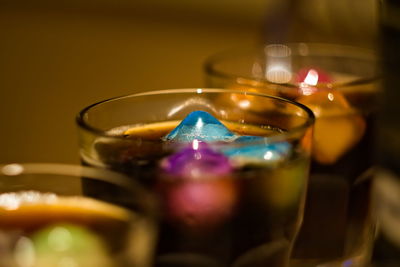 Close-up of wine glass on table