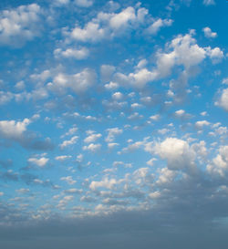 Low angle view of clouds in sky