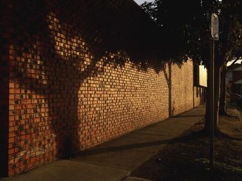View of brick wall