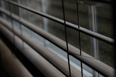 Close-up of window blinds