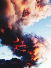 Low angle view of cloudy sky