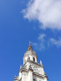 Low angle view of cathedral against blue sky