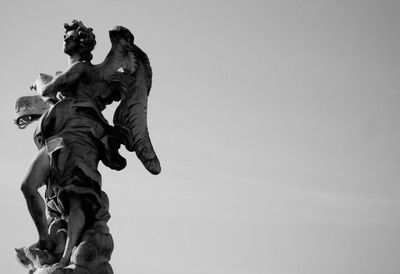 Low angle view of statue
