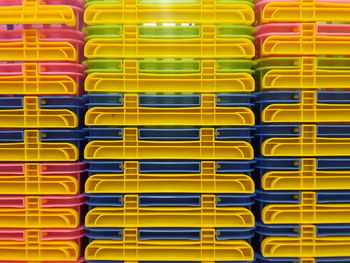 Full frame shot of colorful plastic