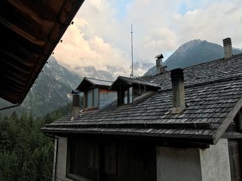 Houses against sky