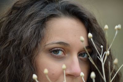 Close-up portrait of woman