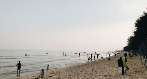 Group of people on beach