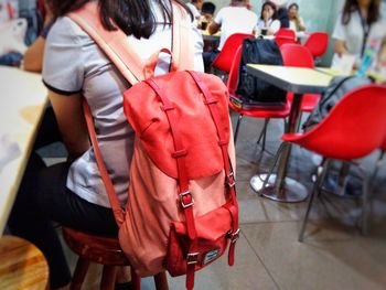 People sitting in restaurant