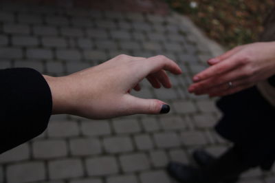 Close-up of hands