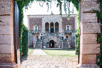 Facade of historic building