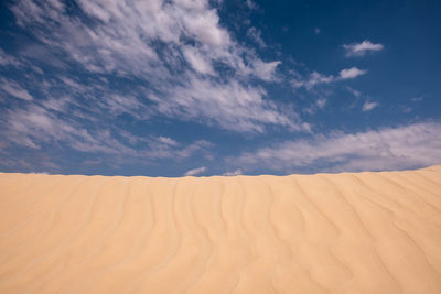 Scenic view of desert against sky