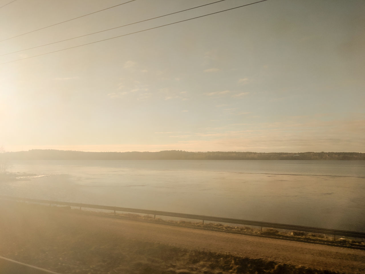 SCENIC VIEW OF RIVER DURING SUNSET