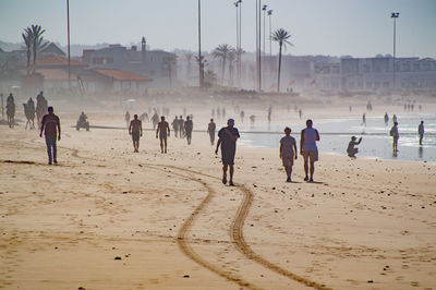 Group of people on beach