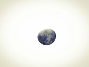 Low angle view of moon in sky