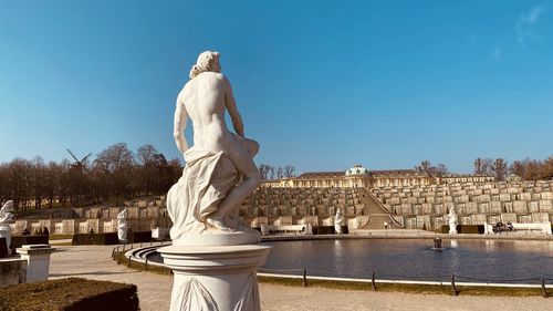 Statue of buildings against the sky