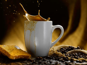 Close-up of coffee cup