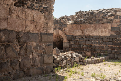 Old ruins against wall