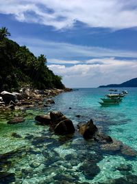 Scenic view of sea against sky