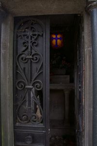 Close-up of door