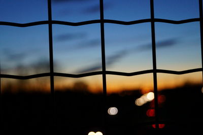 Close-up of sky during sunset