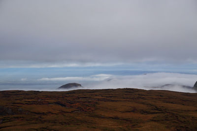 Scenic view of landscape against sky