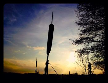 Low angle view of sky at sunset