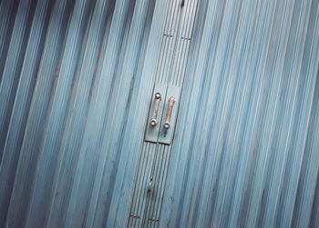 Full frame shot of closed metal door