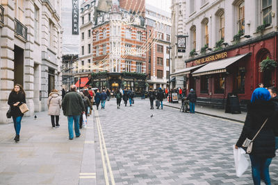 People in city