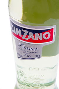 Close-up of drink against white background