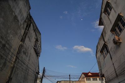 Low angle view of buildings against sky