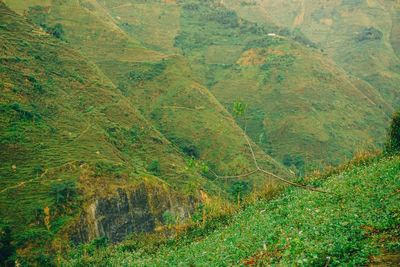 High angle view of landscape