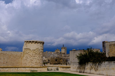 View of historic building against cloudy sky