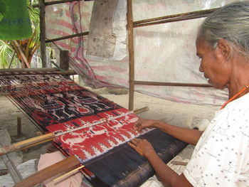 Woman working