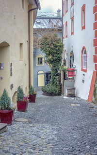 Alley amidst buildings in town