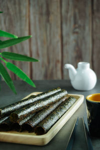 Close-up of drink on table