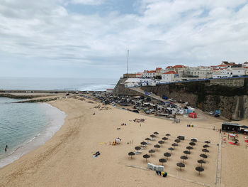 Panoramic view of beach against sky