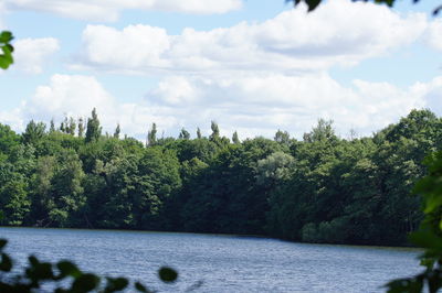 Scenic view of river against sky