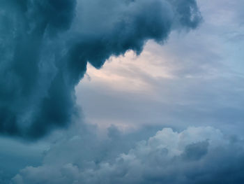 Low angle view of clouds in sky