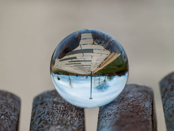 Close-up of glass on table