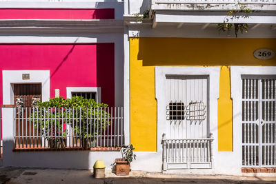 Street view of buildings