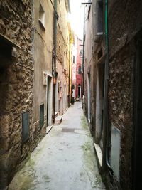 Alley amidst houses