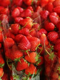 Full frame shot of strawberries