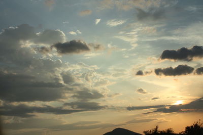 Scenic view of sky during sunset