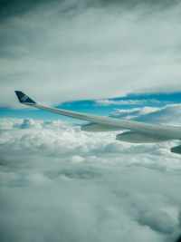 Aerial view of cloudscape against sky