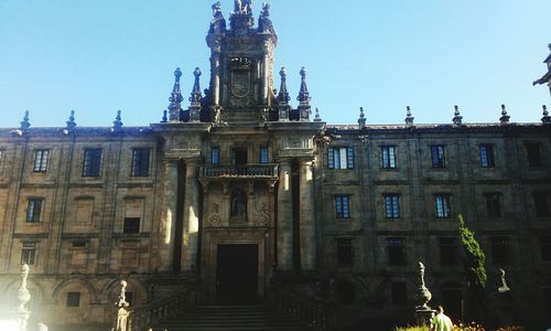 Low angle view of historical building