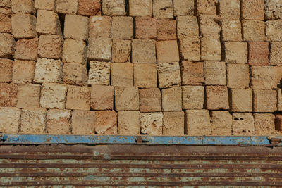 Full frame shot of stone wall