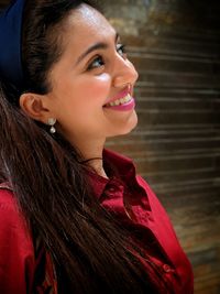 Portrait of a smiling young woman