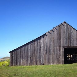 Built structure against clear blue sky