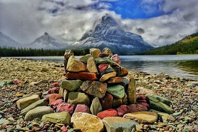 Scenic view of lake